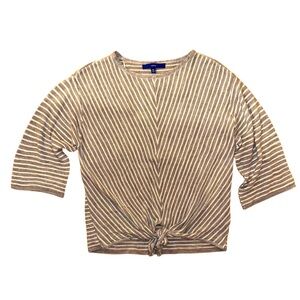 Apt. 9 gray striped shirt